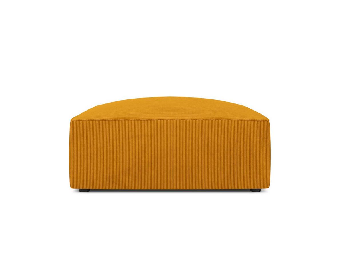 POUF Ruby aus Cord gelb - Gelb, Textil (93/40/93cm) - Micadoni
