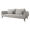 SCHLAFSOFA Cavo 3R - Hellgrau/Schwarz, Holz/Textil (249/86/118cm) - MIRJAN24