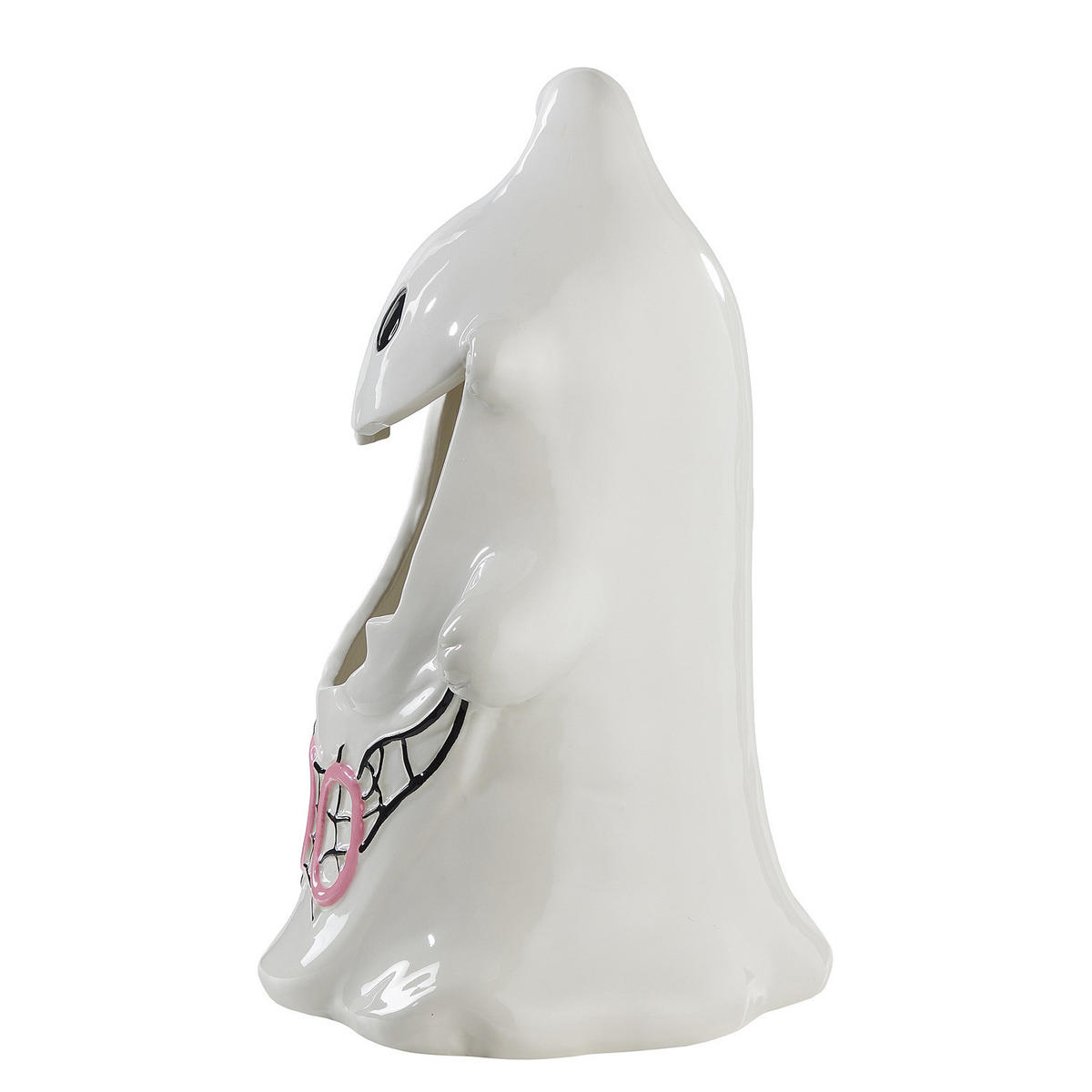 AUFBEWAHRUNGSDOSE Halloween Gespenst - Weiß, Keramik (21/18/28cm) - Butlers