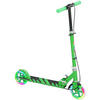 ROLLER Kinder Klappbar mit Verstellbarer Lenkerhöhe, 2 Leuchtenden Räder Grün - Grün, Kunststoff/Metall (73/36/89cm) - AIYAPLAY