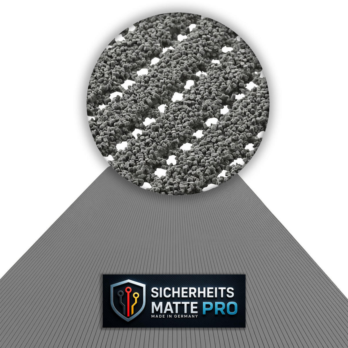 SICHERHEITSMATTE SafeStep PRO Stone 1,20 x 10,00 Meter - Hellgrau, Kunststoff (120/1000cm) - Melius Vivere