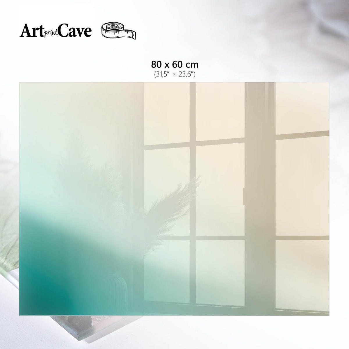 GLASPLATTE 80x60 cm – Farbenfroher Minimalismus - Pink, Glas (0.4/80/60cm) - ArtPrintCave