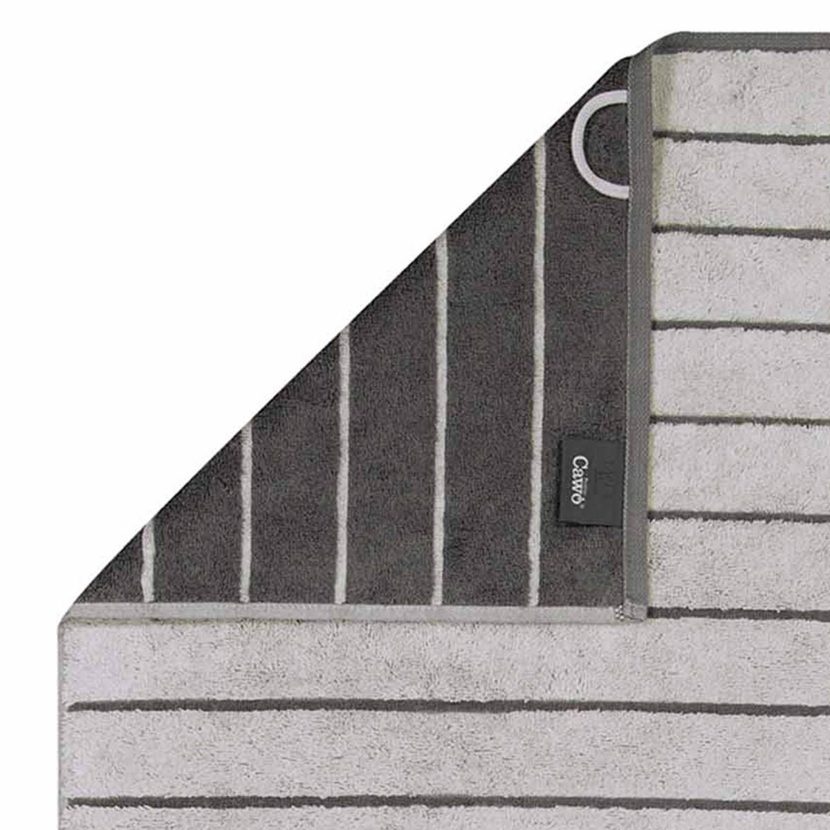 DUSCHTUCH BALANCE DOUBLEFACE 6232 PLATIN - 77 - Grau, Textil (80/150cm) - Cawoe