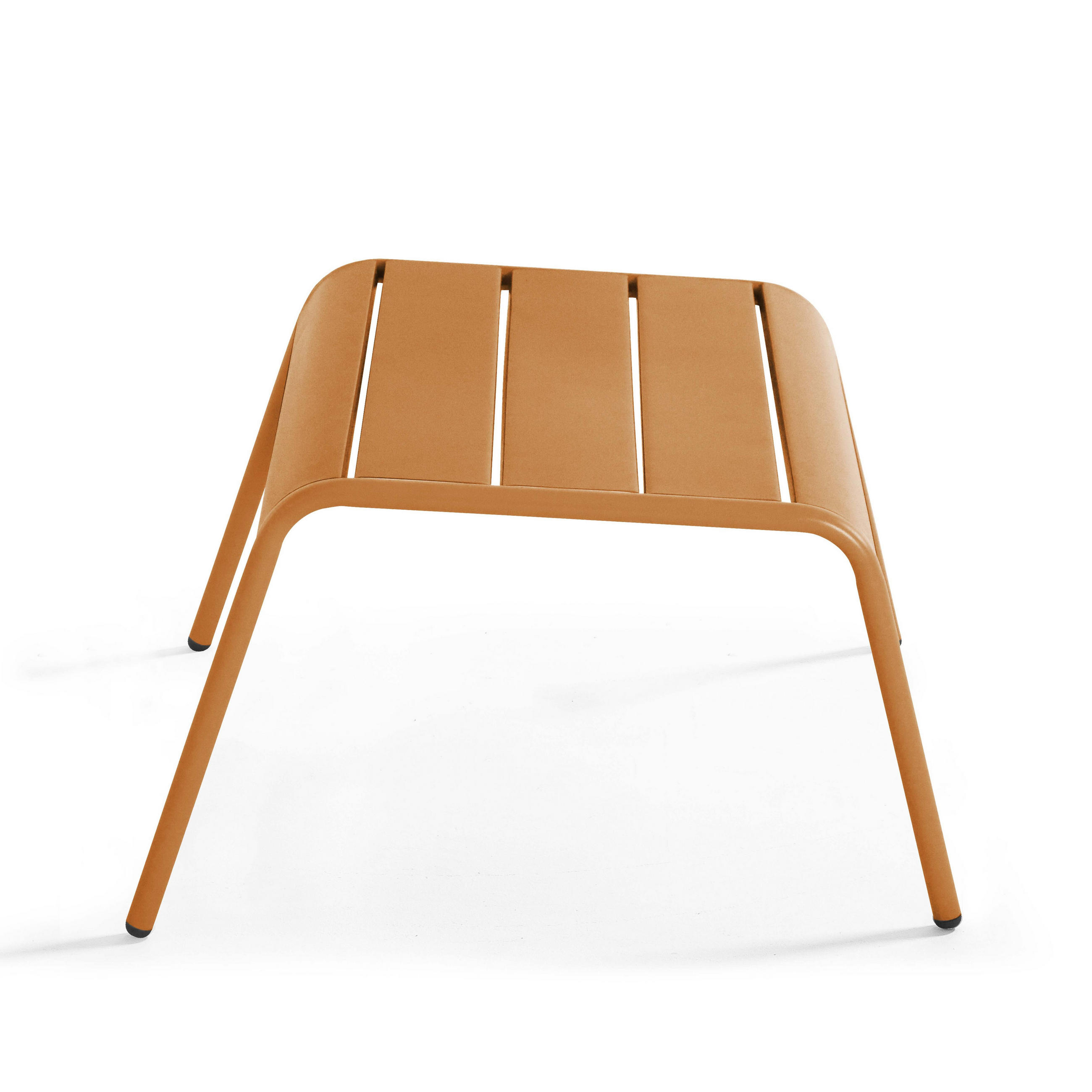 GARTENHOCKER, Karamell - Braun, Metall (44/30/40cm) - Oviala