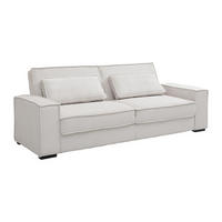 SCHLAFSOFA - 3 Personen - Samt - Beige - Beige, Textil (230/90/95cm) - Vente-Unique