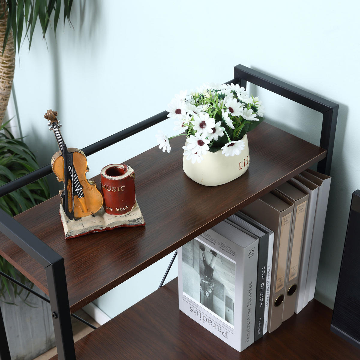 SCHREIBTISCH DE-14847 Nussbaum - Braun, Holzwerkstoff (120/64/121cm) - ComfortXL