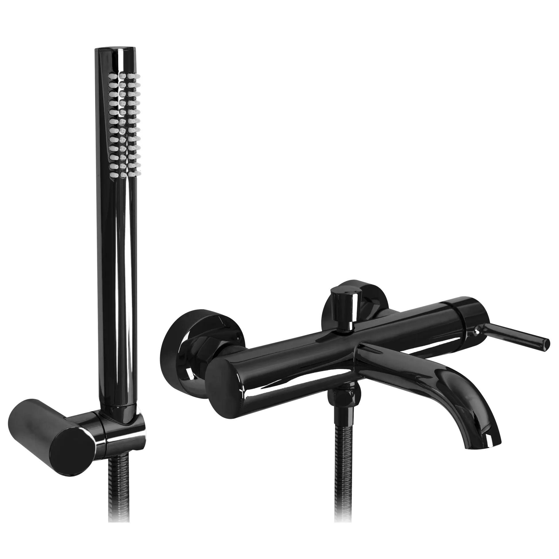 WANNENARMATUR Rea Lungo Black Metallic - Schwarz, Metall (25/4.5/19cm) - REA
