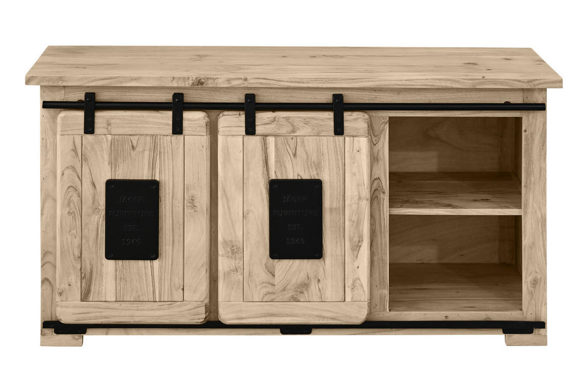 LOWBOARD LIBRO - Beige, Holz (128/70/45cm) - SAM