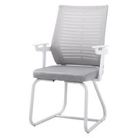 BÜROSTUHL 58/55/93 cm Ergonomisch Metall Grau - Weiß/Grau, Kunststoff/Textil (58/93/55cm) - Livingandhome