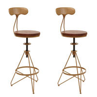 BARHOCKER Gold 2er-Set - Goldfarben, Holz (41/113/41cm) - MCW