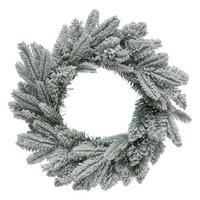 WEIHNACHTSKRANZ Tannenzweige mit Schnee Ø 40 cm - Grün, Kunststoff (40/8/40cm) - Atmosphera Createur d´interieur