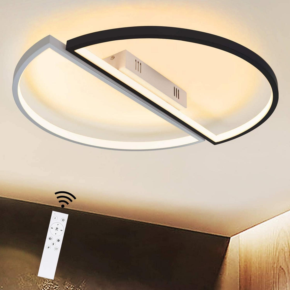 LED-DECKENLEUCHTE Alice 20/4.5/5cm - Weiß, Kunststoff (20/4.5/5cm) - ZMH