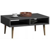 COUCHTISCH Isla Anthrazit 100/50/46 cm - Anthrazit, Holzwerkstoff (50/100/46cm) - Matkam Möbel