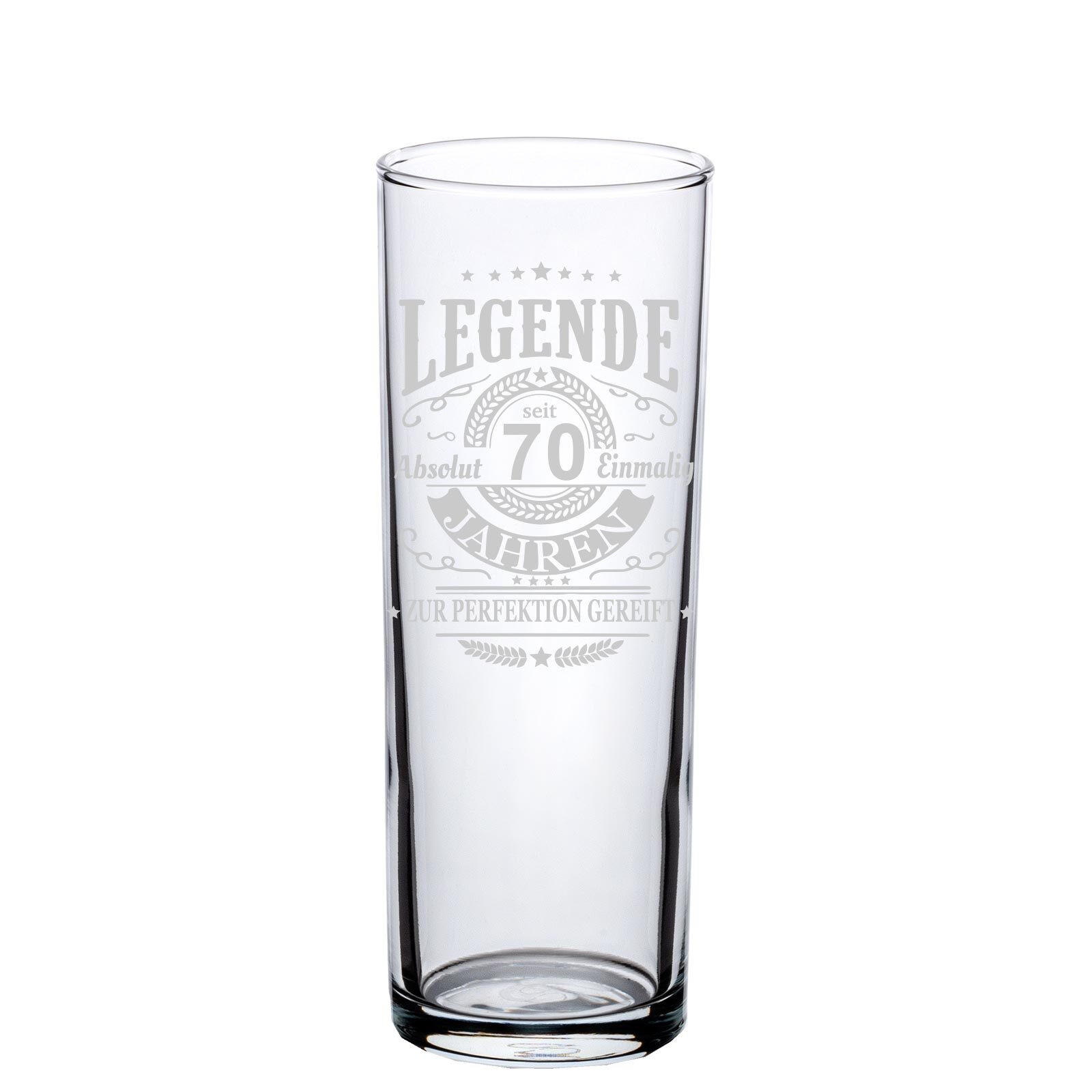 KÖLSCHGLAS KÖLNER STANGE MIT GRAVUR Legende seit 70 Jahren transparent 0,2 Liter - Transparent, Glas (0.2L) - LUXENTU