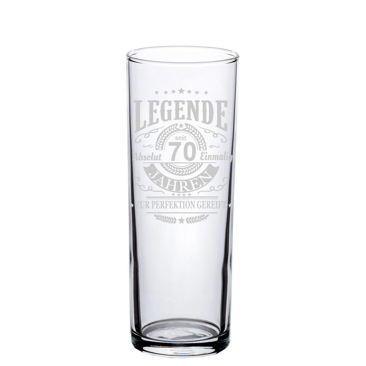 KÖLSCHGLAS KÖLNER STANGE MIT GRAVUR Legende seit 70 Jahren transparent 0,2 Liter - Transparent, Glas (0.2L) - LUXENTU