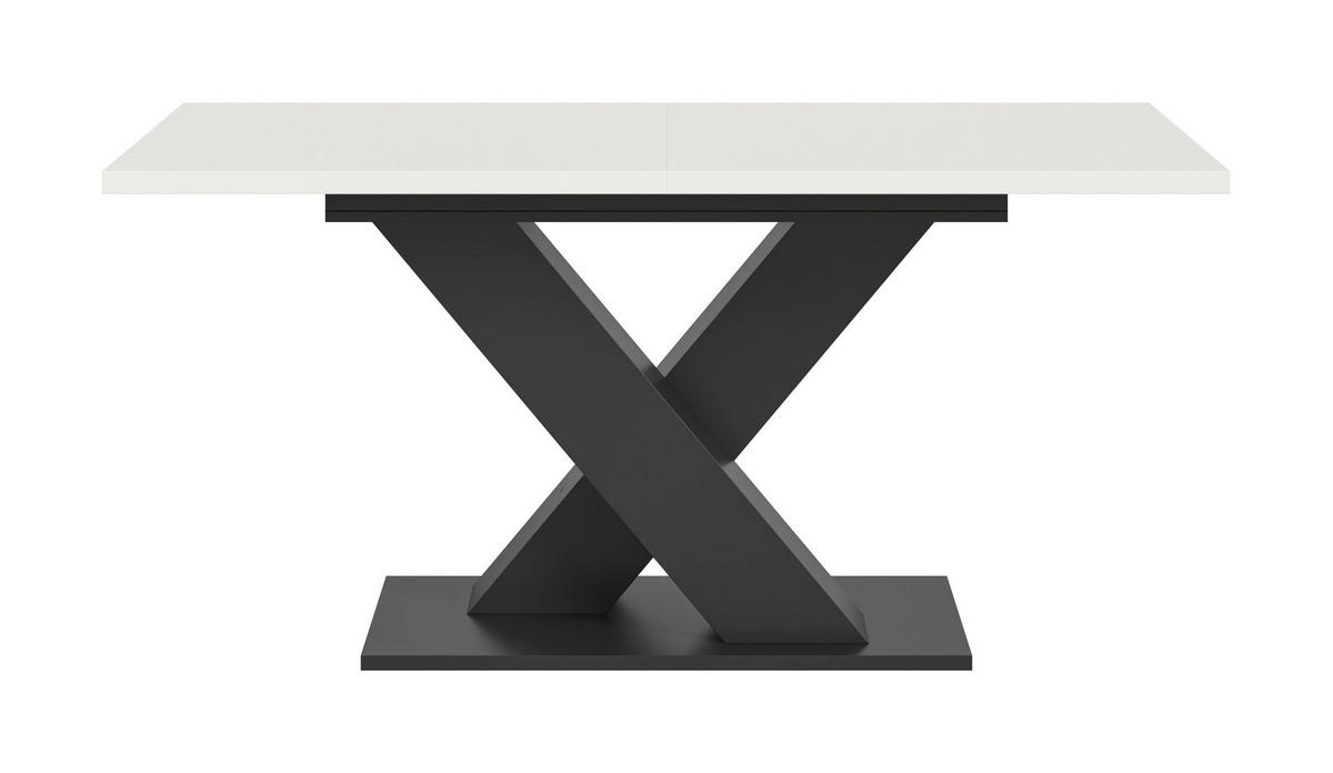 ESSTISCH MOTION (B/H/T: ca. 150/76/90 cm) in grau/weiß - Grau, Holzwerkstoff (90/150/76cm)