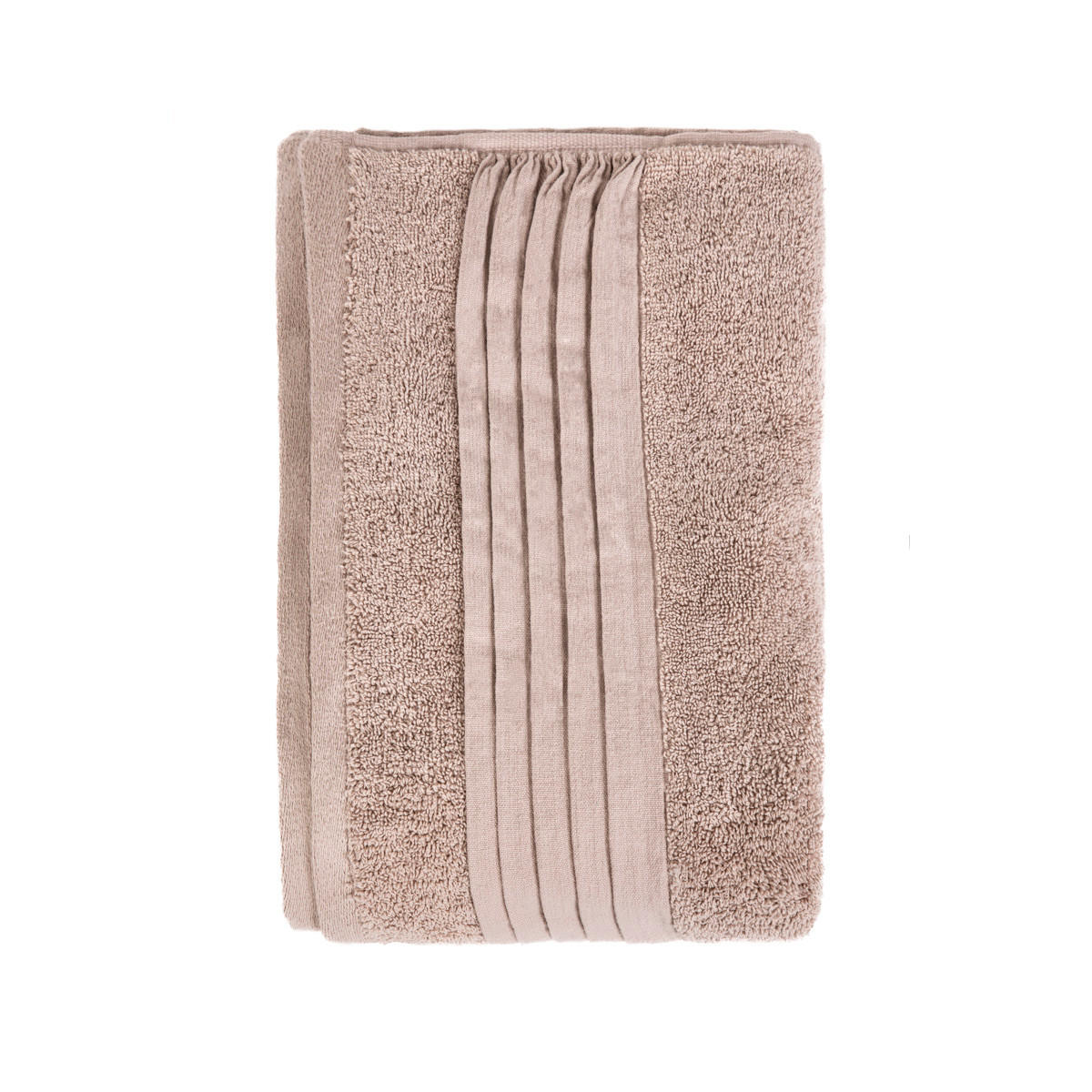 BADETUCH Meride beige 70/130 cm - Beige, Textil (70/130cm) - Homla