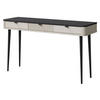 KONSOLENTISCH Marly RE15 - Kaschmir/Schwarz, Holzwerkstoff/Metall (40/130/82cm) - MIRJAN24
