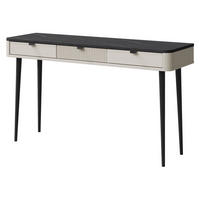 KONSOLENTISCH Marly RE15 - Kaschmir/Schwarz, Holzwerkstoff/Metall (40/130/82cm) - MIRJAN24