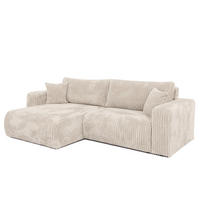 ECKSOFA mit Schlaffunktion TILIO Cream - Creme, Textil (244/148cm) - Bromarkt