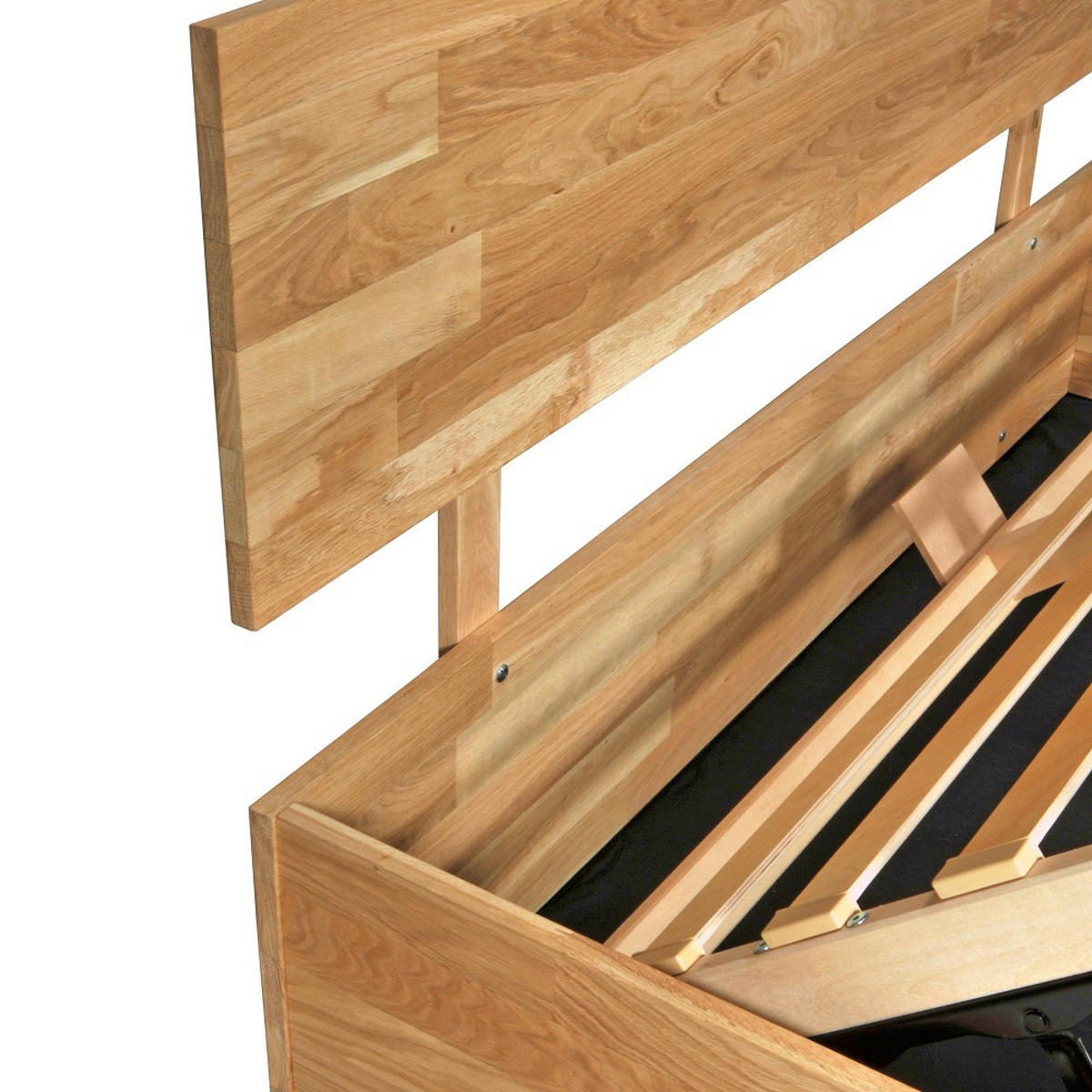 MASSIVHOLZBETT mit Bettkasten/140x200cm MILO - Eiche geölt - Eichefarben, Holz (140/200cm) - Weber Industries