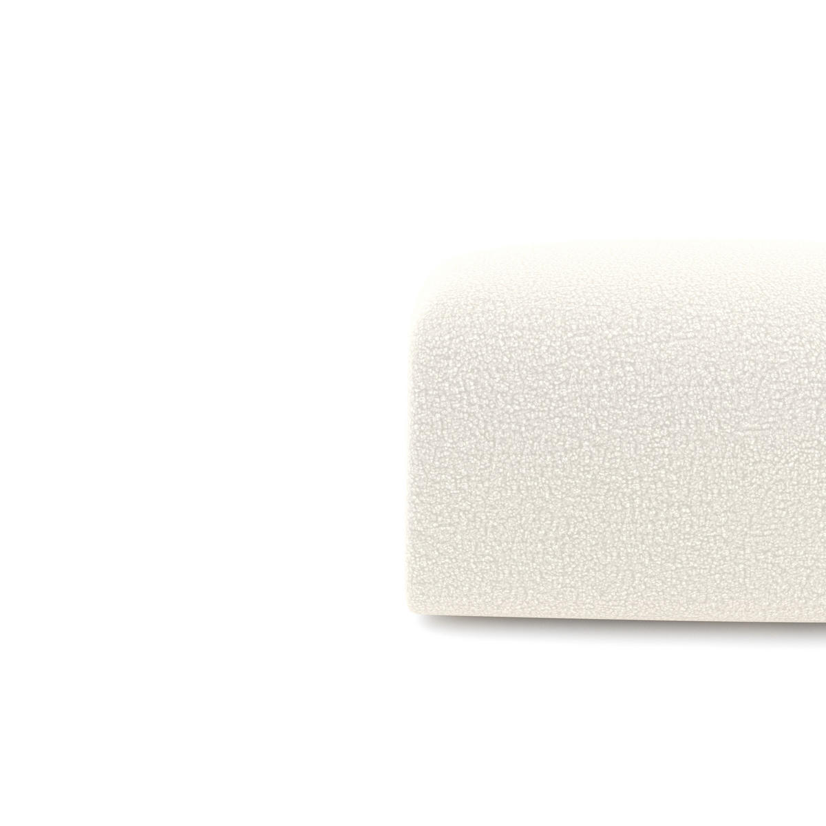 SITZKISSEN Bouclé-Stoff Creme 75cm - Creme, Textil (75/45/75cm) - Sia Home