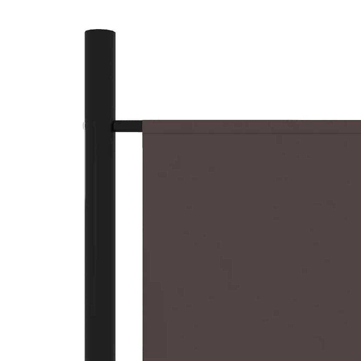 RAUMETEILER 4-teilig Braun 200/180 Cm - Braun, Textil (180/0.1/200cm) - vidaXL
