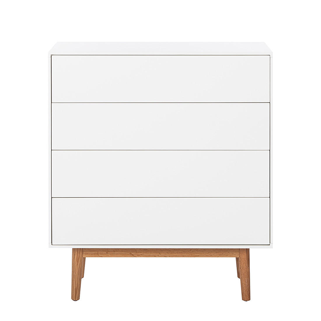 KOMMODE - Weiß, Holzwerkstoff (80/90/45cm) - home24