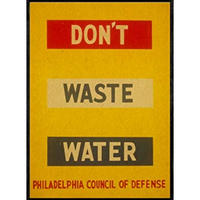 POSTER Verschwende Kein Wasser A4 Rahmenlos - Klar, Papier (29.7/5/21cm) - Nacnic