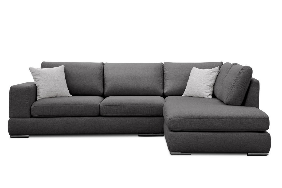 ECKSOFA OTTO 5-Sitzer, dunkelgrau - Dunkelgrau, Holzwerkstoff/Textil (279/219cm) - Courtois Laville