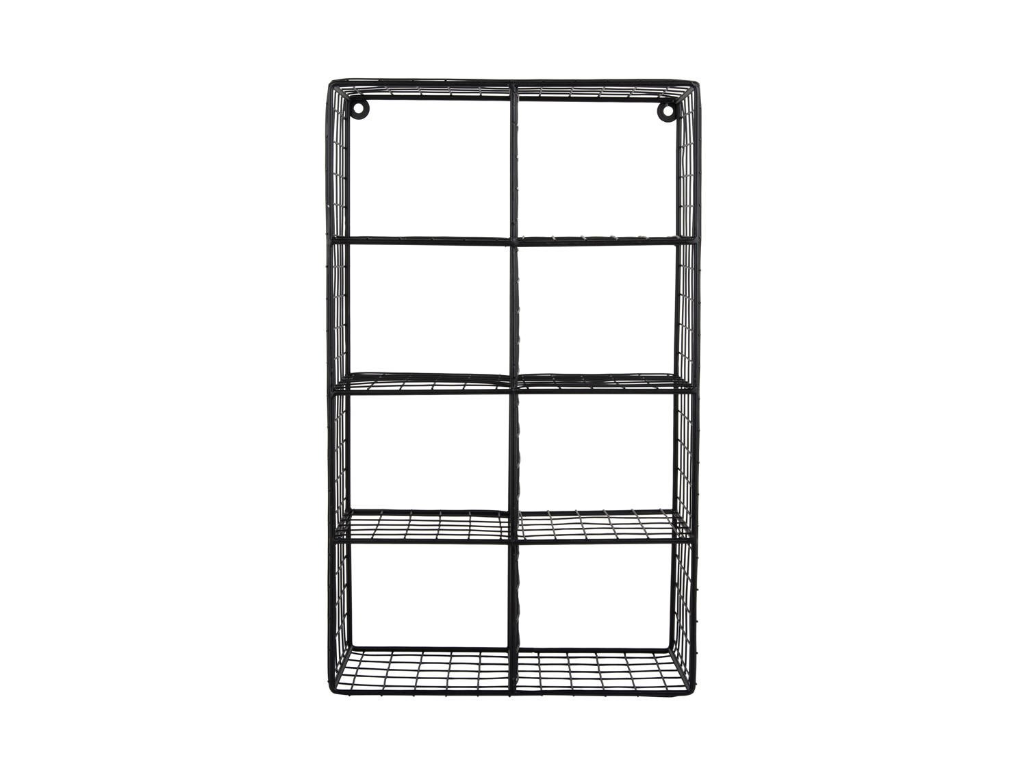 WANDREGAL Reja 30/18/50 cm - Schwarz, Metall (18/50/30cm) - Present Time