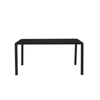 GARTENTISCH Vondel 168,5x87 cm Schwarz - Schwarz, Metall (168.5/87.2/75cm) - Zuiver