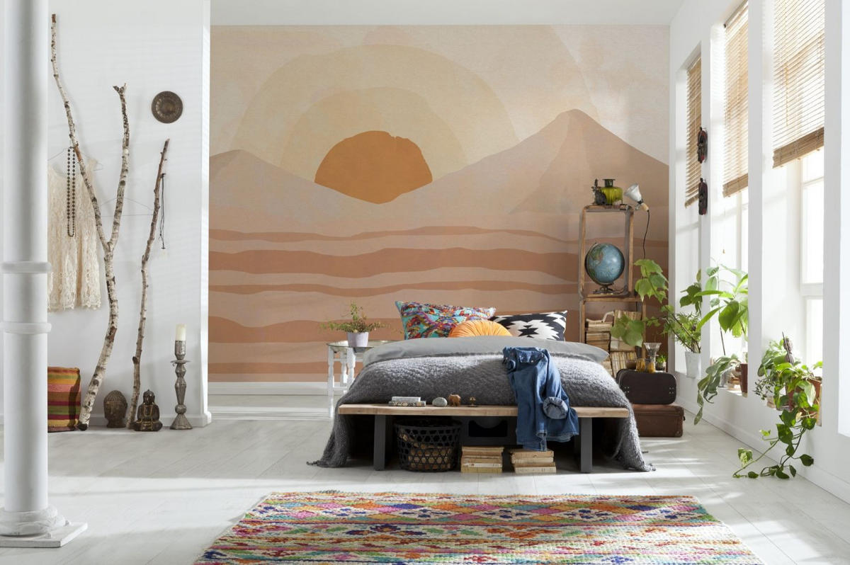 FOTOTAPETE Landschaft 400 x 280 cm - Terracotta, Papier (400/280cm) - Sanders & Sanders