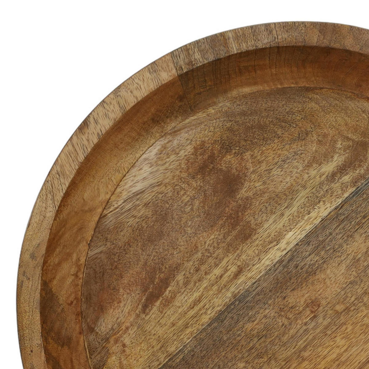 DEKOSCHÜSSEL aus Mangoholz Braun 40/40/7 cm - Braun, Holz (40/7cm) - Excellent Houseware