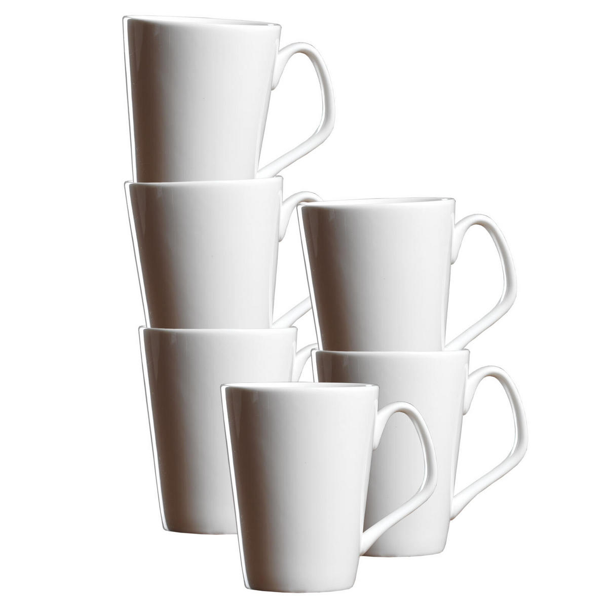 HENKELBECHER Arena weiß 340 ml 6er Set - Weiß, Keramik (0.34L) - Ritzenhoff Breker