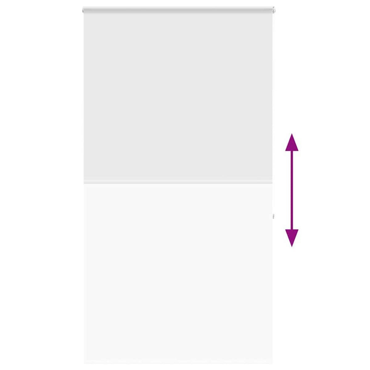 ROLLO für die Dusche 130/240 cm Stoffbreite 116 cm aus PEVA Weiß - Weiß, Kunststoff (130/240cm) - vidaXL