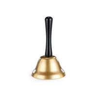WEIHNACHTSGLOCKE, Traditionelle gold, Metall, 12,5 cm - Goldfarben/Schwarz, Metall (10/12.5/10cm) - LAALU