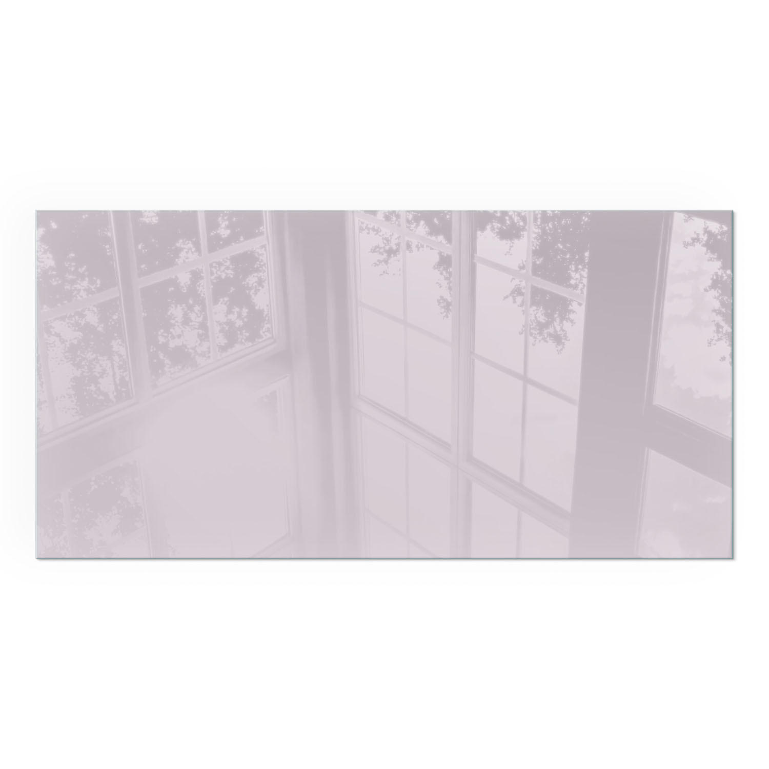 GLASPLATTE für Kamin 140x70 cm - Lila, Glas (140/70/0.4cm) - TULUP