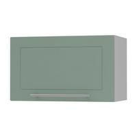 KLAPPHÄNGESCHRANK Kvantum W4B/60-AV Mint Matt / Grau Matt 60 / 32,5 / 36cm - Grau/Mintgrün, Holz/Holzwerkstoff (60/36/32.5cm) - Feldmann-Wohnen