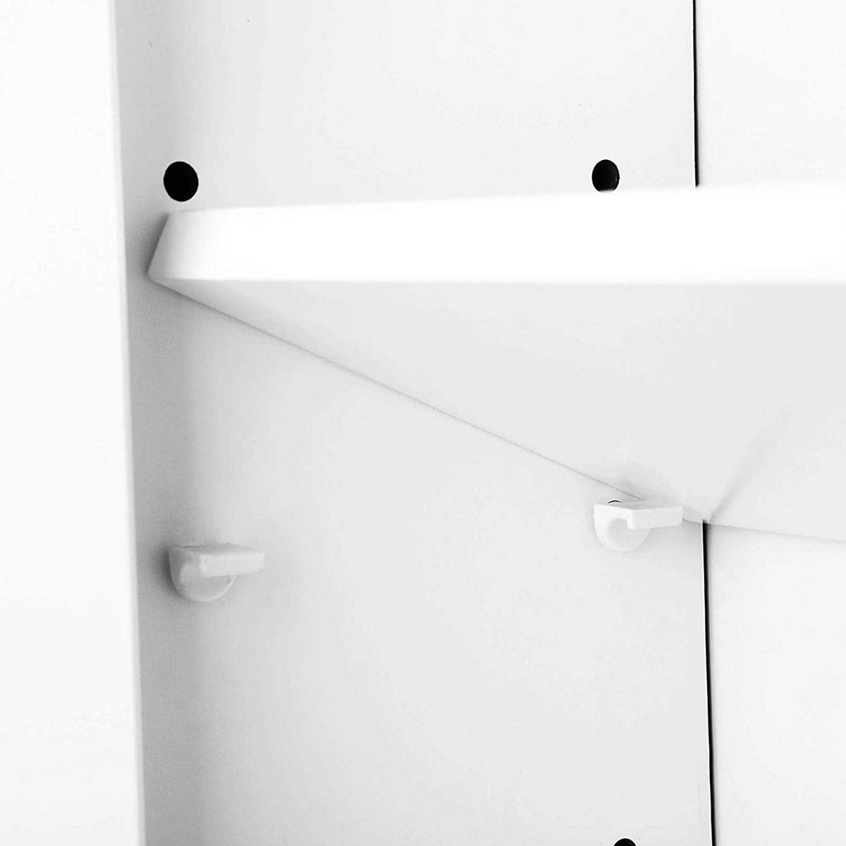 BADEZIMMERSCHRANK WANDSCHRANK - Weiß, Holzwerkstoff (20/70/60cm) - Hansiro