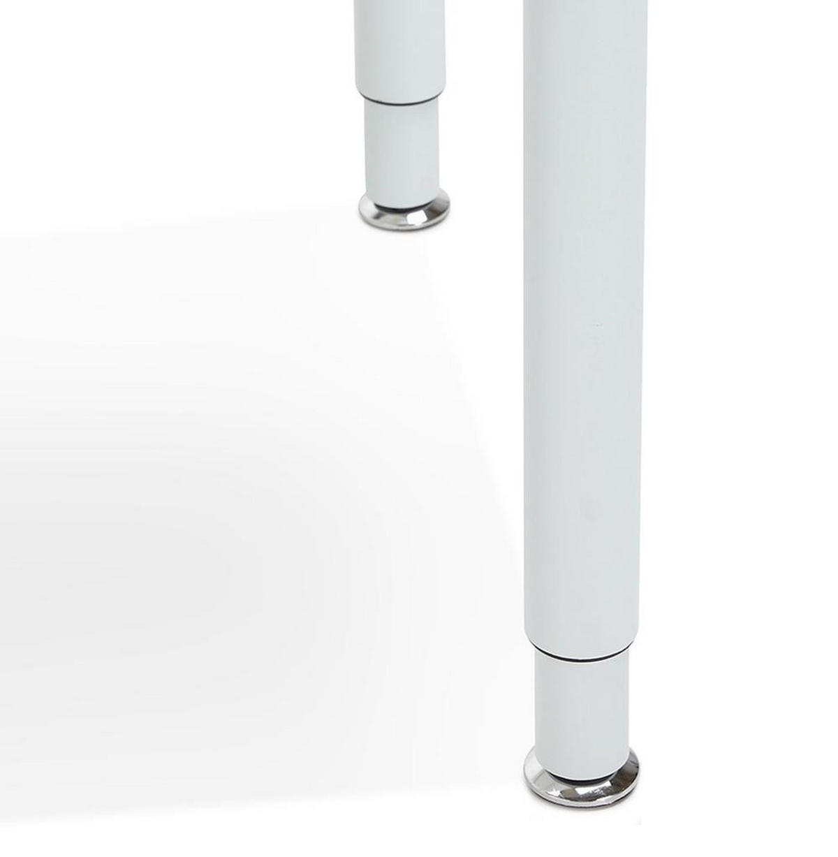 SCHREIBTISCH Modern Ergonomisch Mit Metallgestell LUMIRA, Weiß 160x80x75 cm - Weiß, Holz/Metall (80/160/75cm) - KADIMA DESIGN