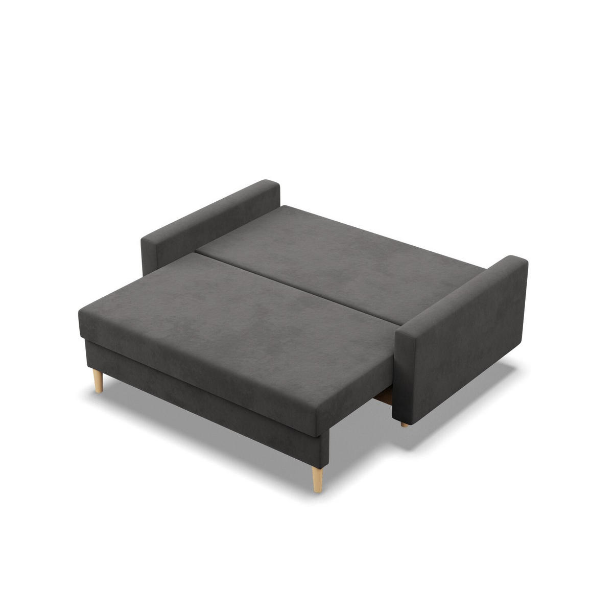 SOFA Blank grau 152/88/92 - Grau, Textil (152/88/92cm) - SIMKAM Furniture