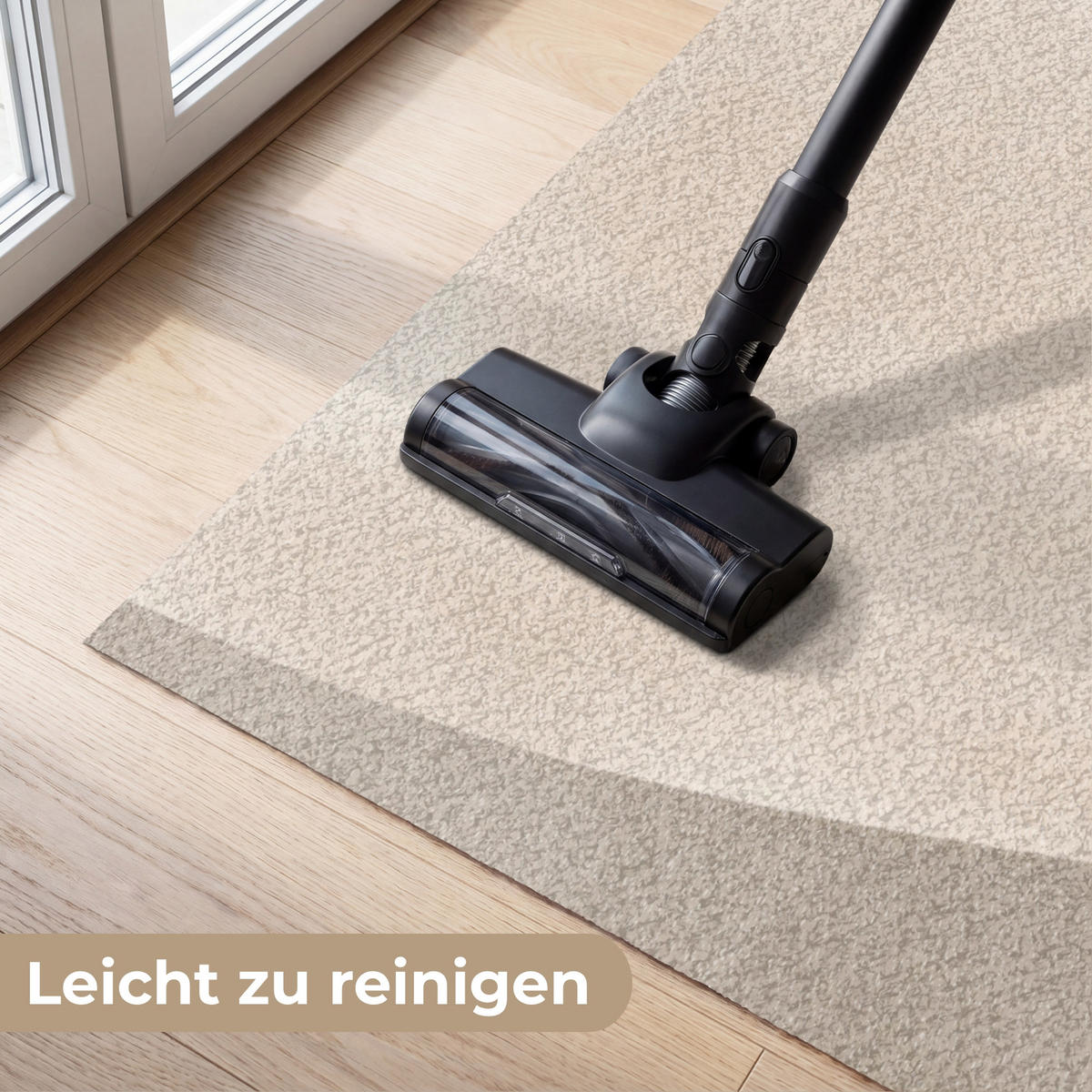 FUSSMATTE Glatte Oberflächen - Harmonisch - Wellenförmig Schmutzfangmatte 180x120 cm - Beige, Kunststoff (180/120cm) - MuchoWow
