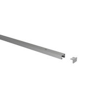 GARDINENSCHIENE / OBJEKTSCHIENE Primax 600 cm (geteilt in 3 x 200 cm), 1-läufig Silbergrau - Silberfarben/Alufarben, Metall (1.4/0.9/600cm) - INTERDECO