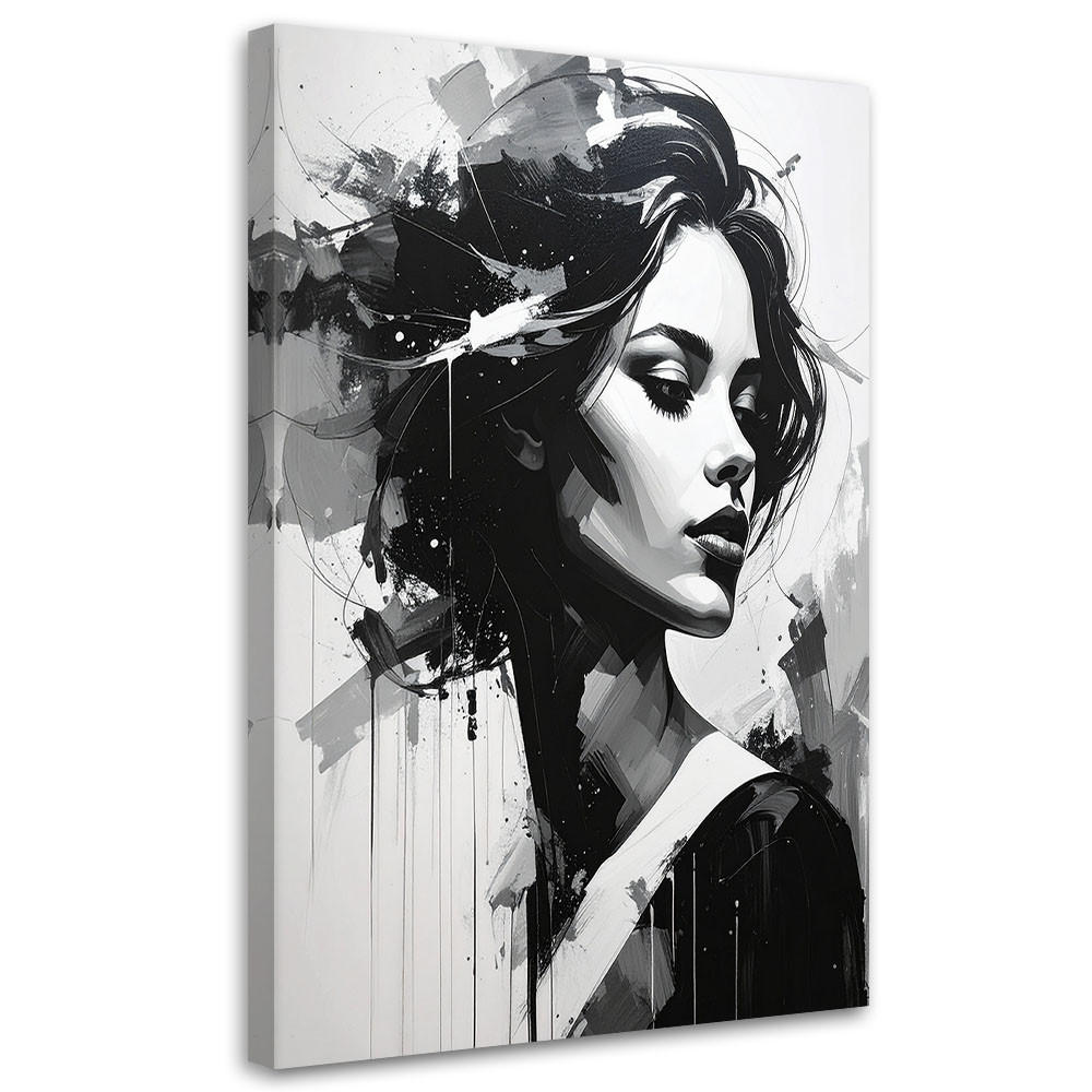 Feeby Leinwandbilder, Schwarz 70x100 cm