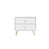 NACHTTISCH SEATTLE 54/86/41 cm in Weiß - Weiß, Holzwerkstoff (54/86/41cm) - Deine Möbel 24