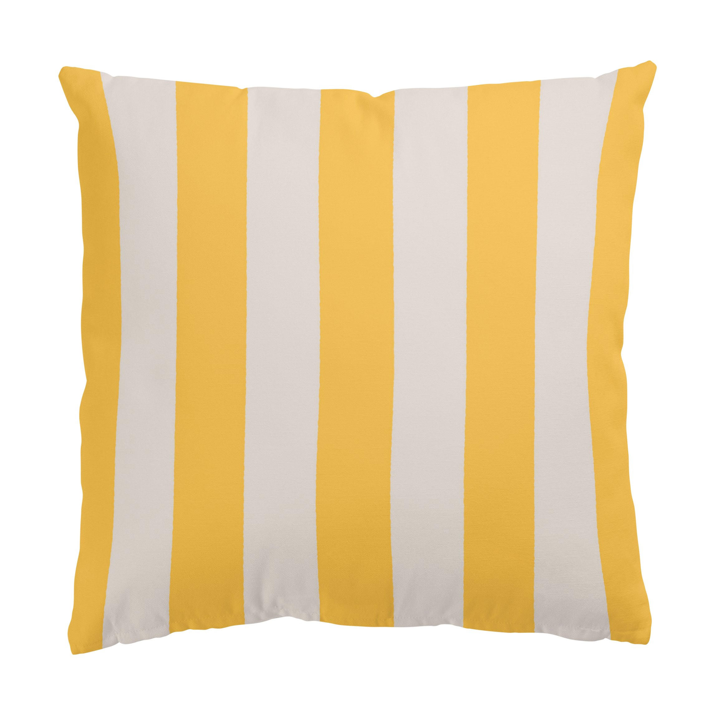 KISSENBEZUG Mighty Mango Große Streifen 50/50 cm - Gelb, Textil (50/50cm) - Bilderwelten