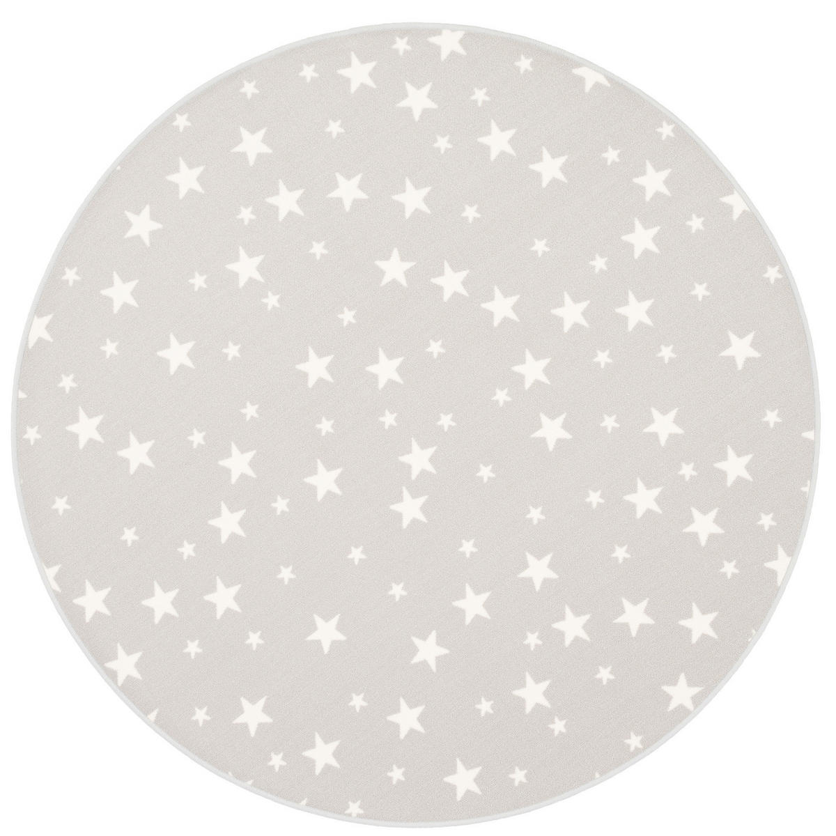 KINDER SPIEL TEPPICH STERNE RUND - Grau, Textil (160/160cm) - Snapstyle