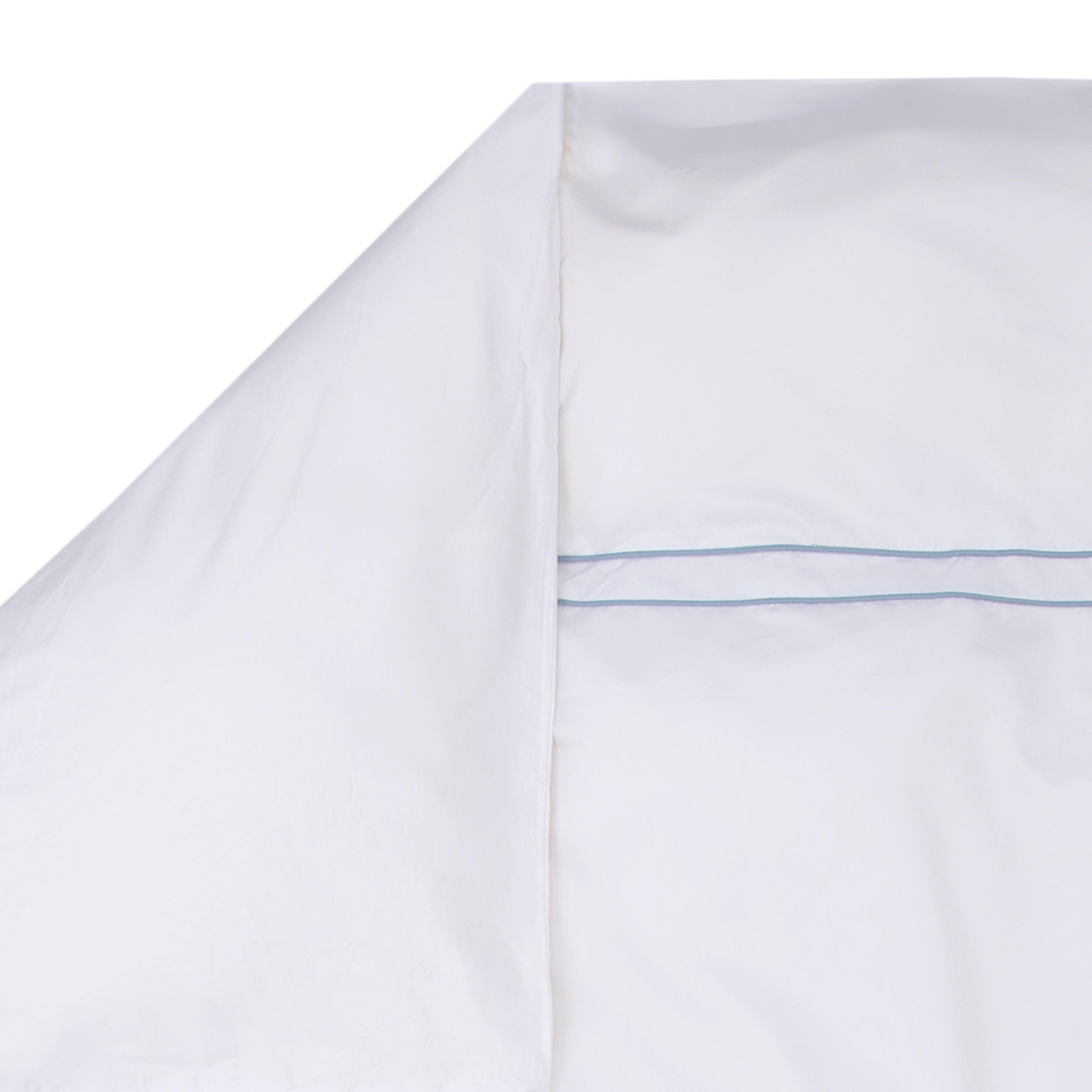 BETTWÄSCHE NOBLESSE - Weiß/Hellblau, Textil (200/200cm) - MÖVE