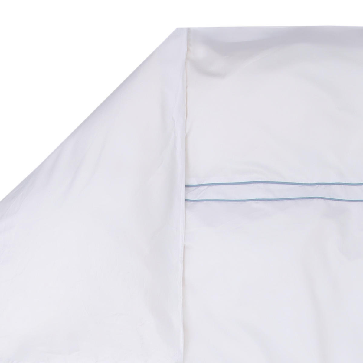 BETTWÄSCHE NOBLESSE - Weiß/Hellblau, Textil (155/220cm) - MÖVE